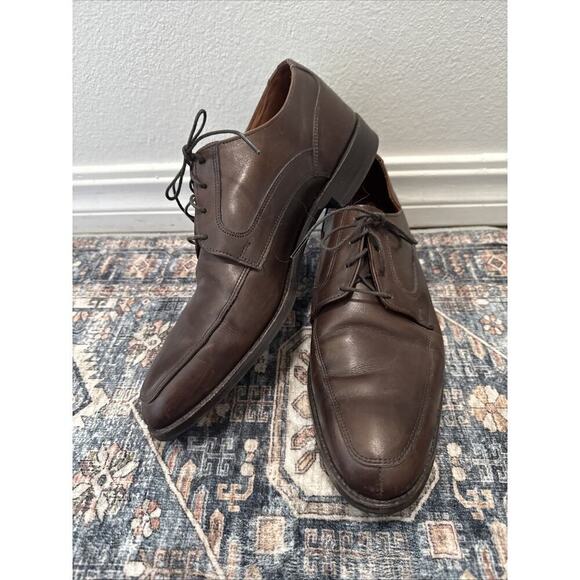 Allen Edmonds Made in USA Montgomery Split Toe Oxford Shoes in Brown Size 11 D - Picture 3 of 7